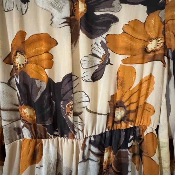 Baltic Born Lydia Floral Maxi Dress in Brown and Orange - Picture 3 of 5